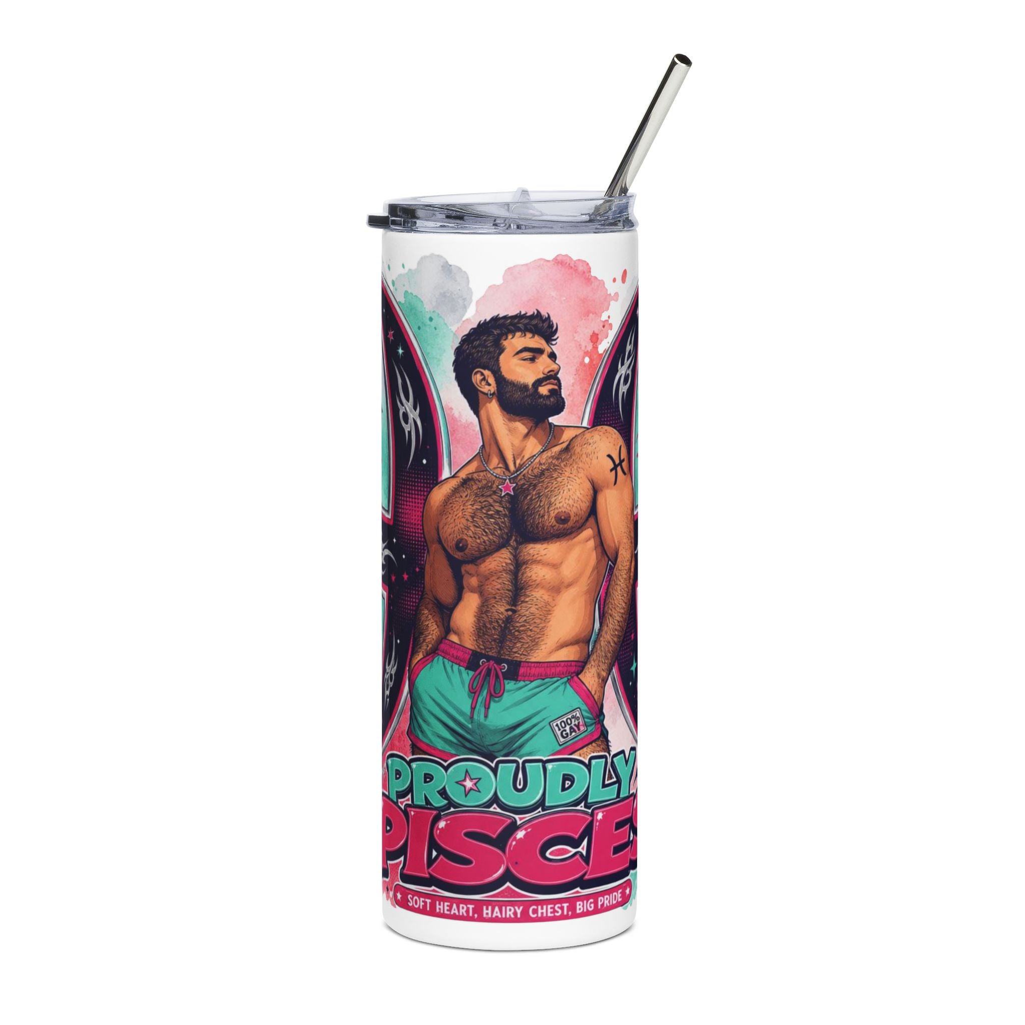 Proudly Pisces 20oz Stainless Steel Tumbler — Zodiac Water Sign Drinkware