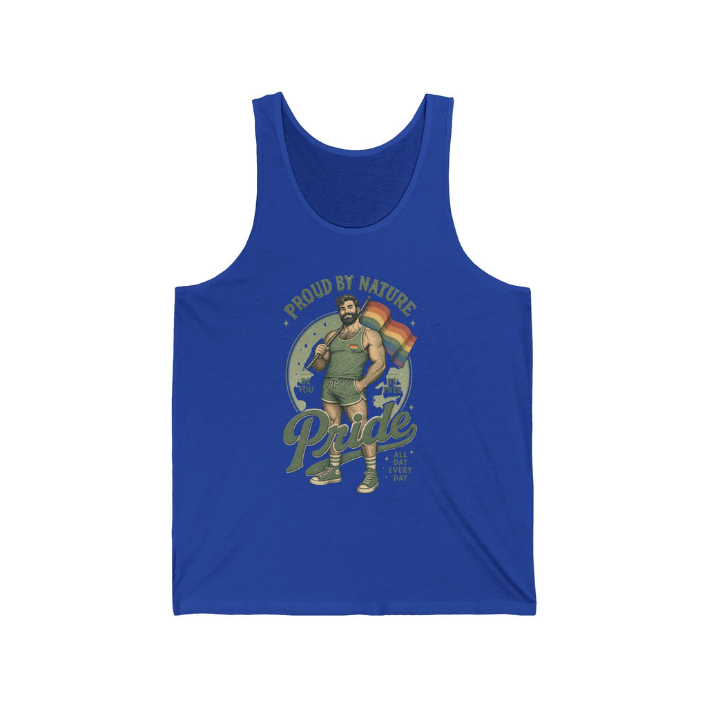 Pride Bear 'Proud By Nature' Tank Top – LGBTQ+ Rainbow Gay Pride Tank
