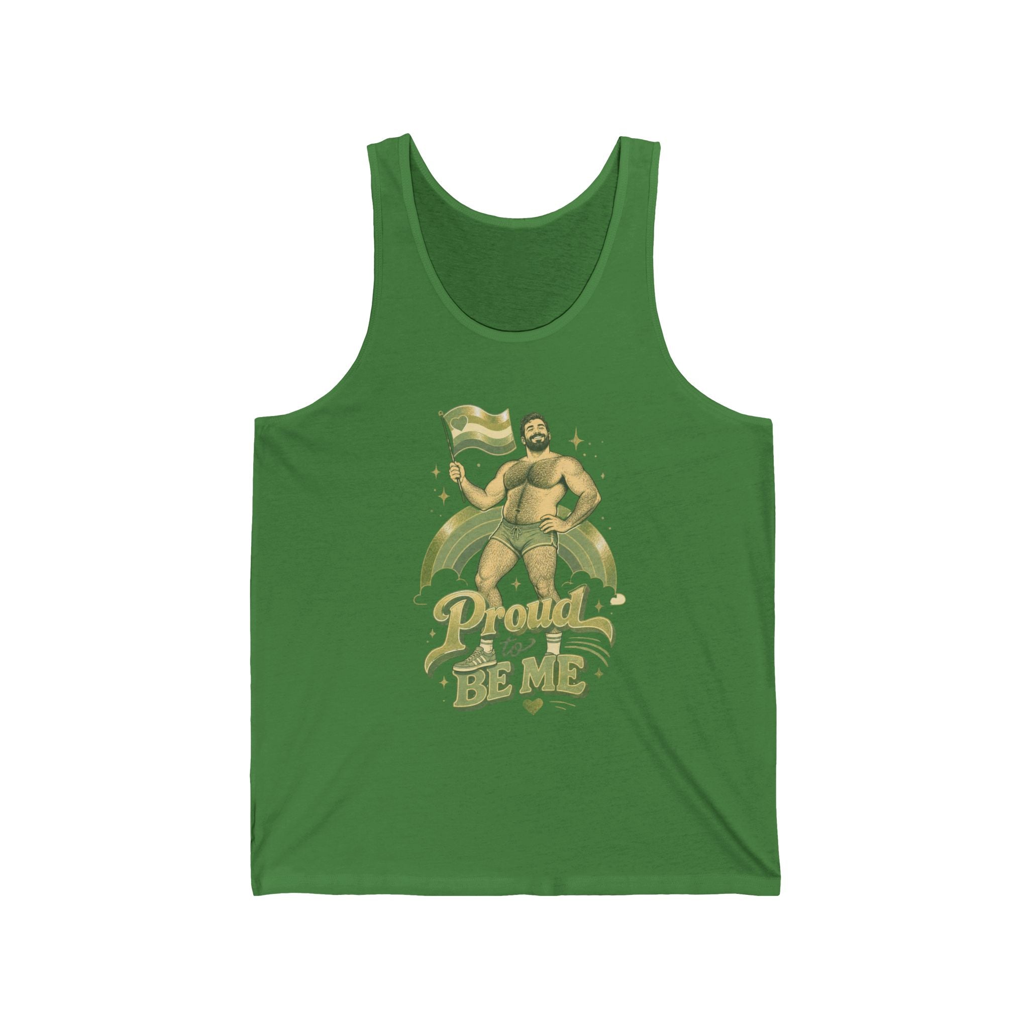 Proud to Be Me Tank Top — LGBTQ+ Pride Bear Graphic Tank