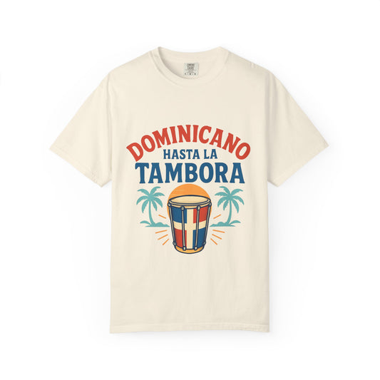 Dominican Music Graphic Tee | Unisex Garment-Dyed Shirt for Summer & Celebrations