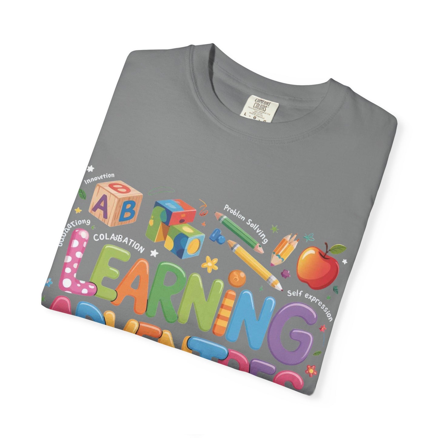 Colorful Learning Adventures T-Shirt – Fun Educational Tee for Kids & Teachers