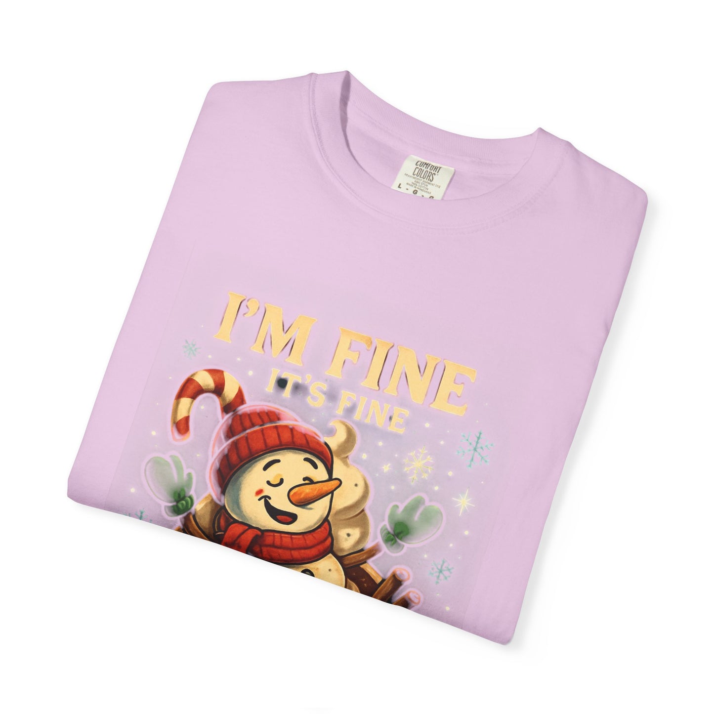 Funny Holiday T-Shirt: I'm Fine, Just Having a Meltdown, Unisex Gift, Christmas Humor Top, Seasonal Tee, Lighthearted Apparel