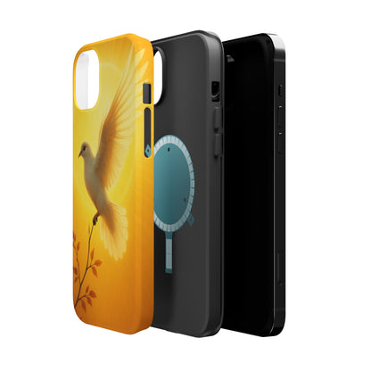 Golden Dove Magnetic Impact-Resistant Phone Case