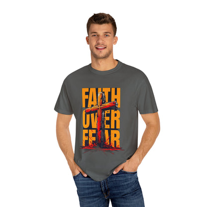 Inspirational T-Shirt – “Faith Over Fear” | Faith-Based Comfort Tee for Everyday Strength
