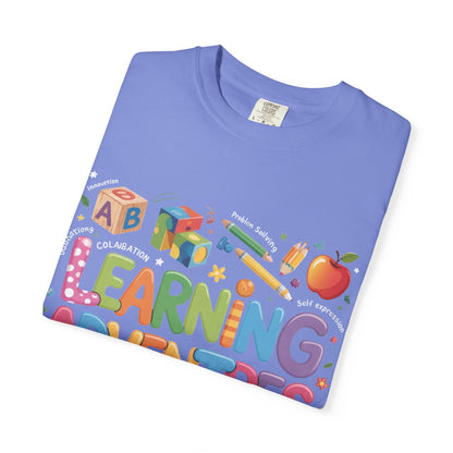 Colorful Learning Adventures T-Shirt – Fun Educational Tee for Kids & Teachers