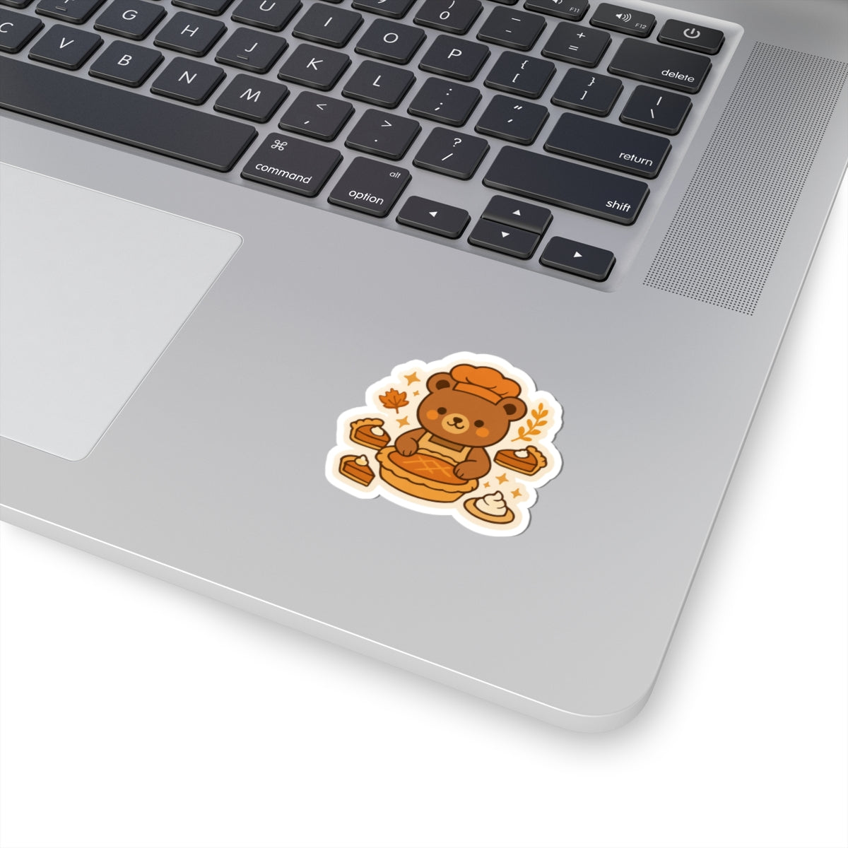 Cozy Bear Baker Sticker | Pumpkin Pie Fall Aesthetic | Adorable Seasonal Gift