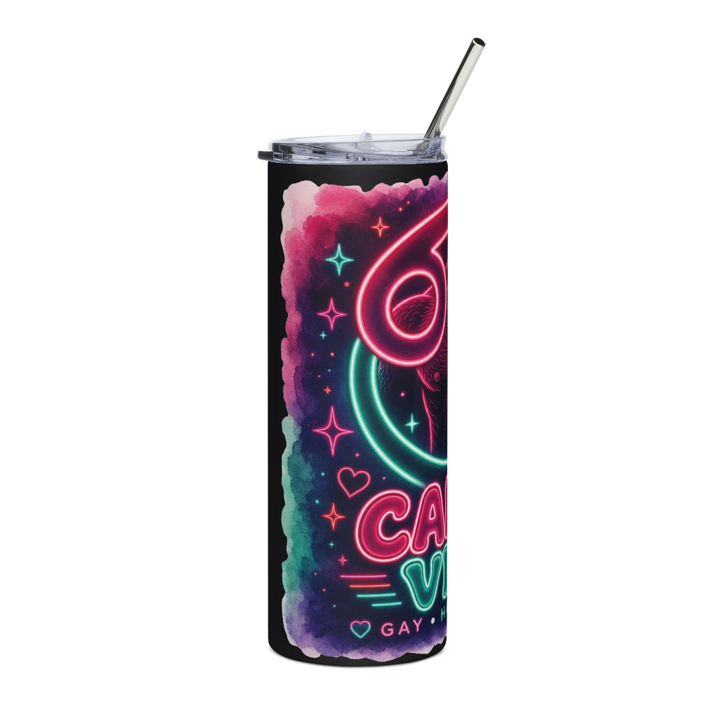 Cancer Vibes Neon Zodiac 20oz Stainless Tumbler