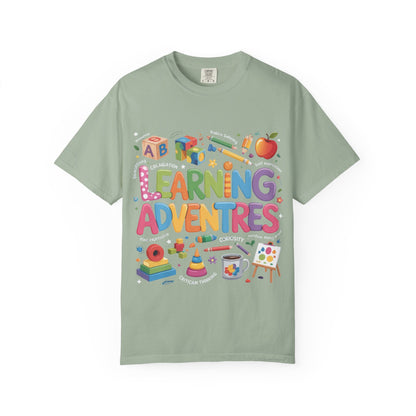 Colorful Learning Adventures T-Shirt – Fun Educational Tee for Kids & Teachers