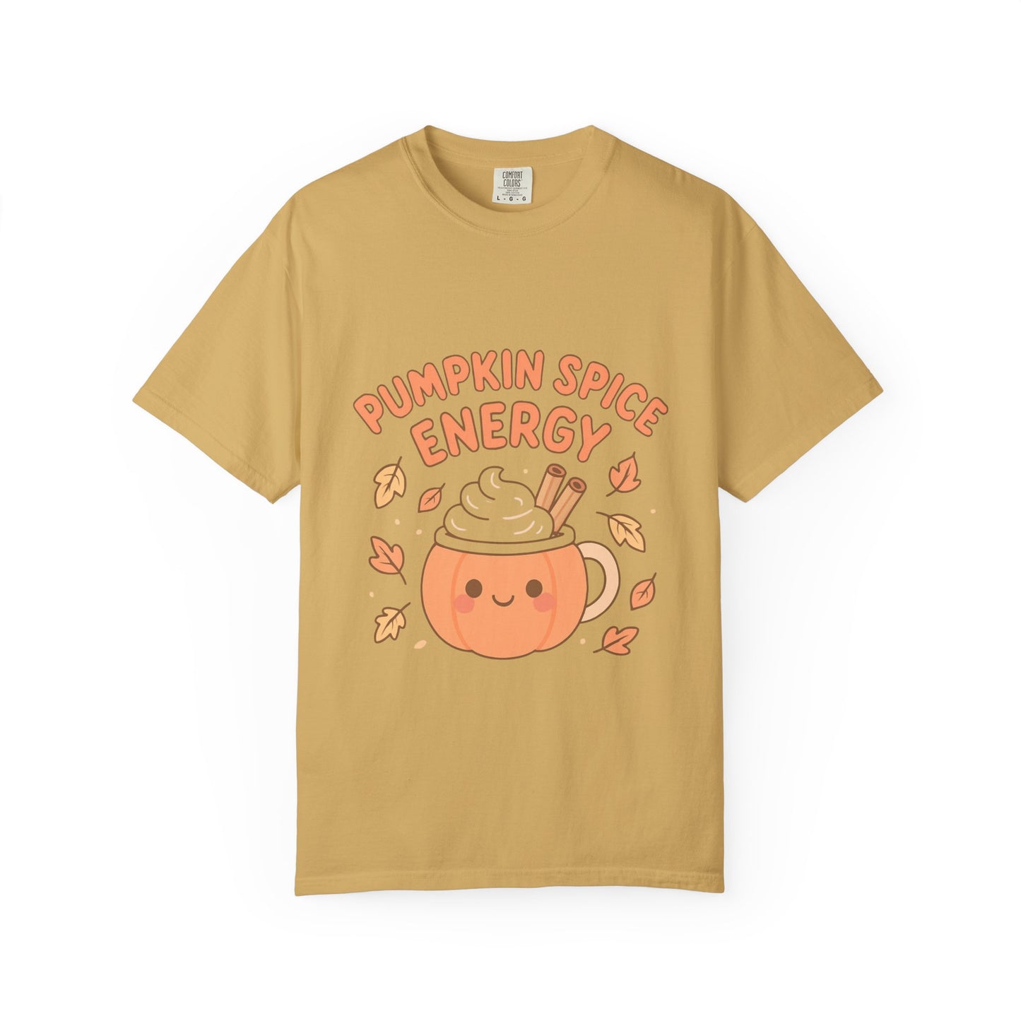 Pumpkin Spice Energy T-Shirt | Fall Fashion | Cute Autumn Tee | Cozy Seasonal Apparel | Perfect Gift for Coffee Lovers