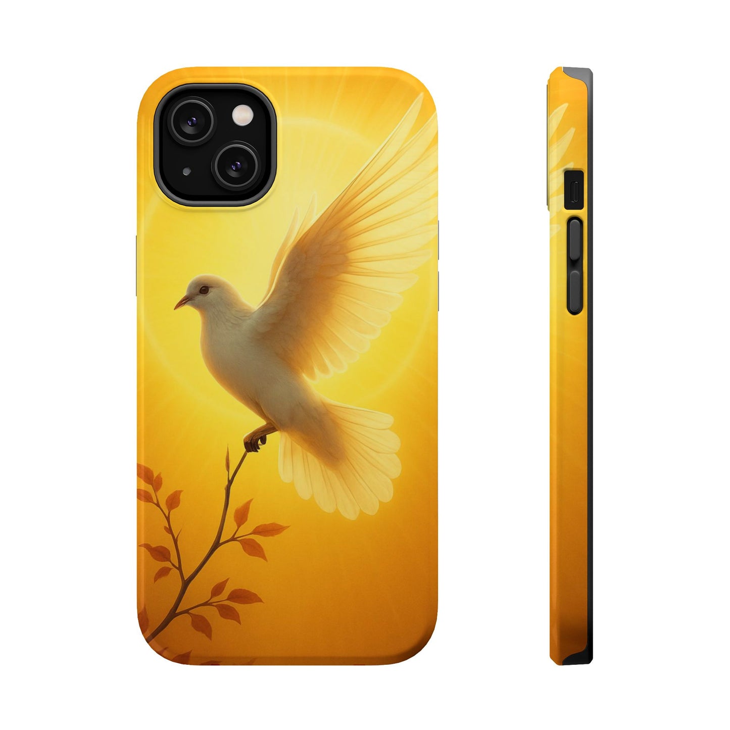 Golden Dove Magnetic Impact-Resistant Phone Case
