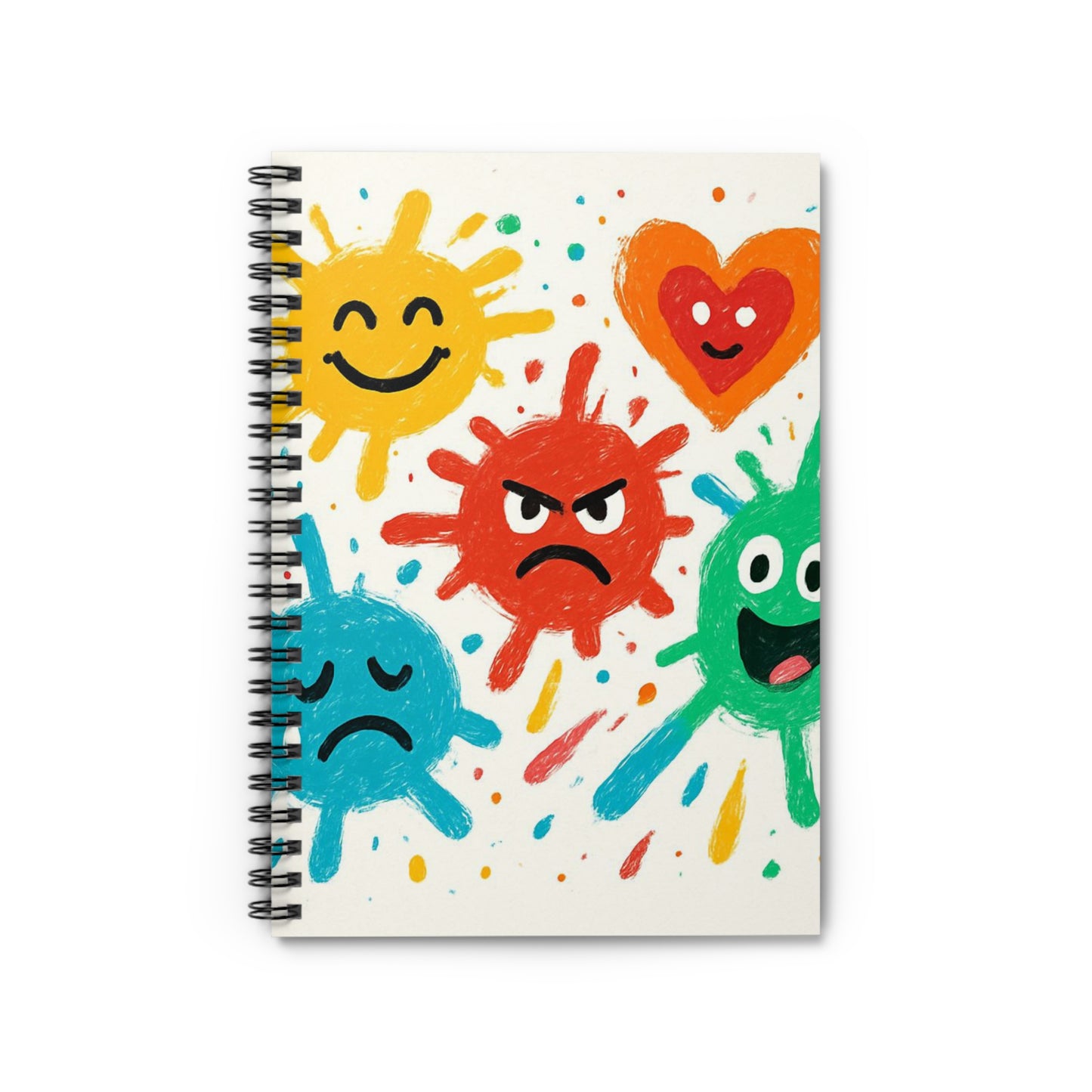 Emotions Spiral Notebook – Colorful Feelings Journal for Kids & Emotional Learning