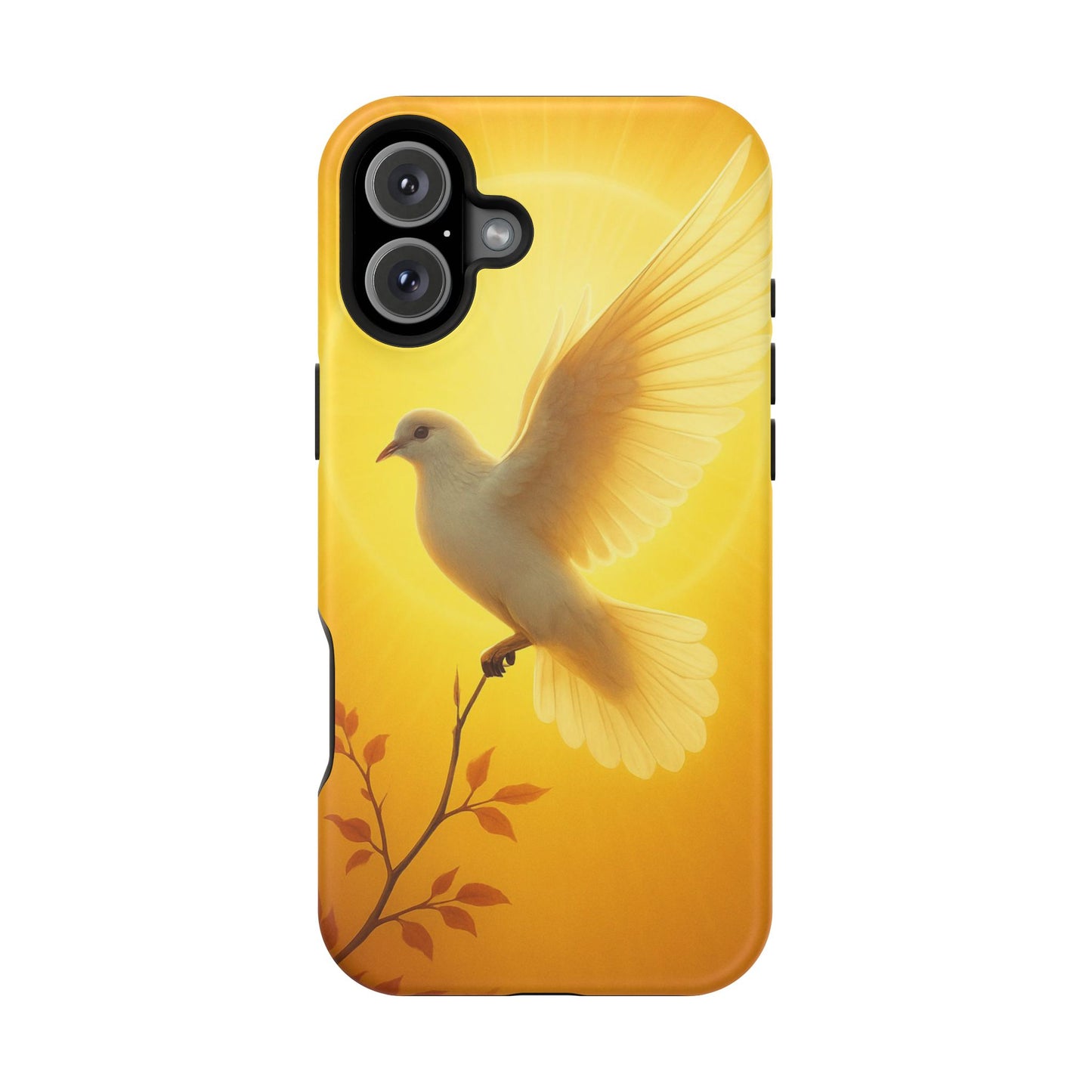 Golden Dove Magnetic Impact-Resistant Phone Case