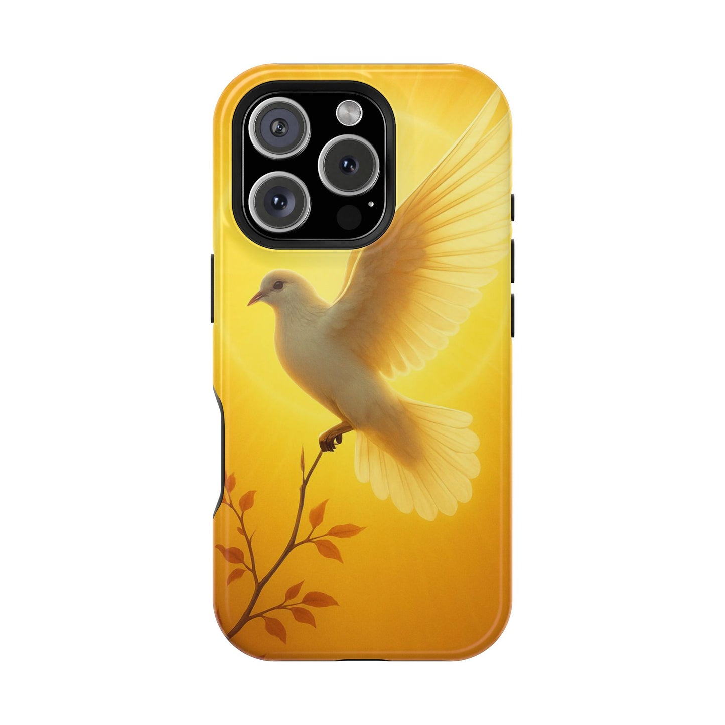 Golden Dove Magnetic Impact-Resistant Phone Case