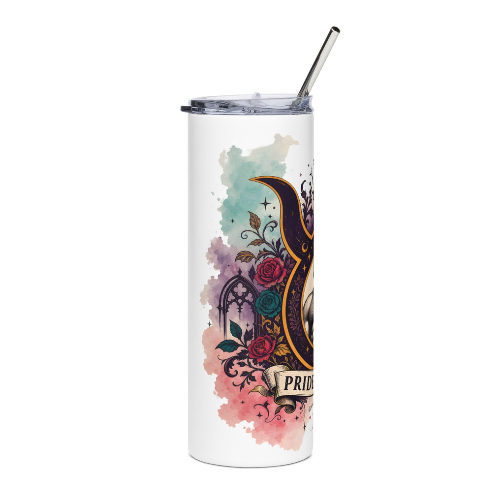 Pride & Power 20oz Stainless Steel Tumbler — Muscle Emblem Travel Cup