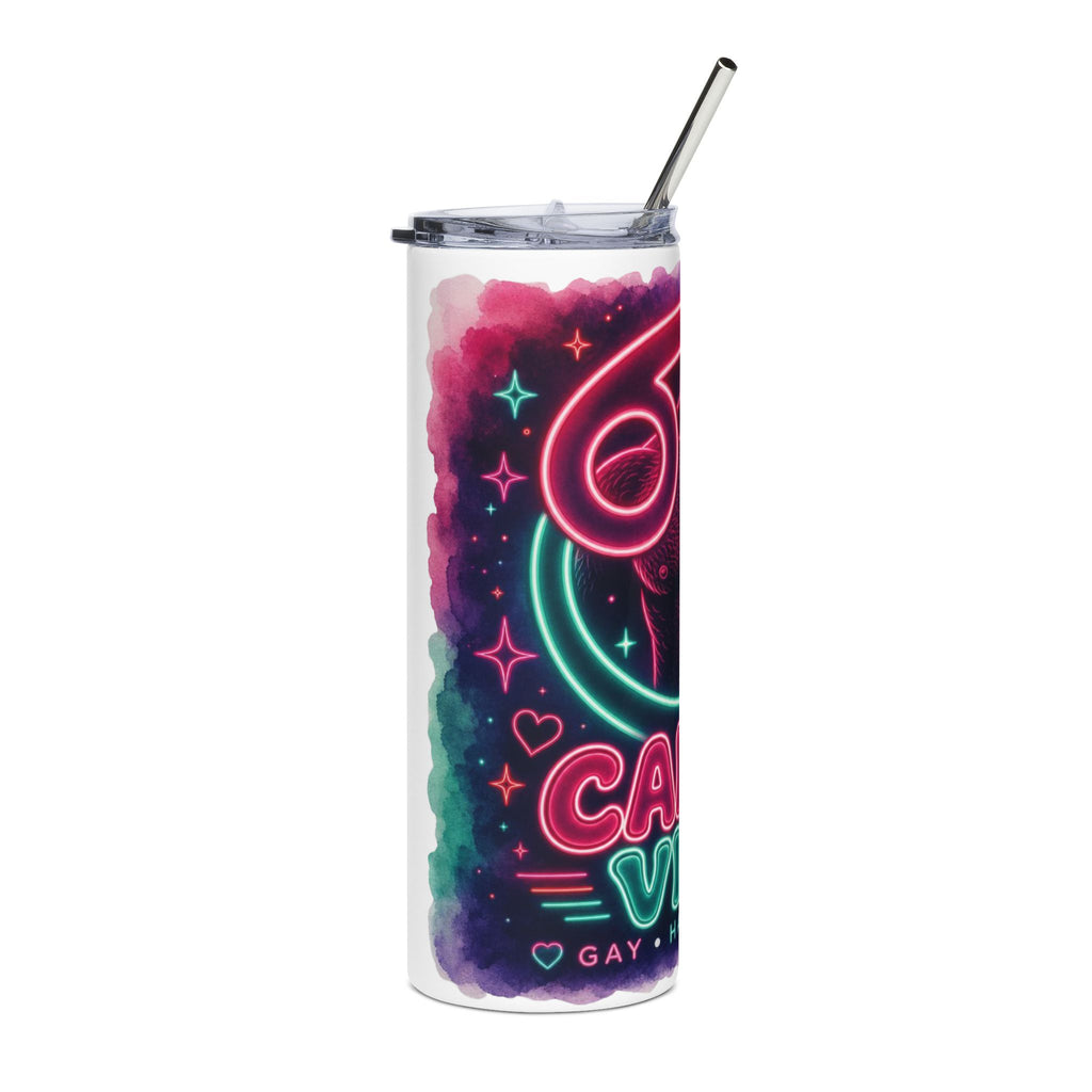 Cancer Vibes Neon Zodiac 20oz Stainless Tumbler