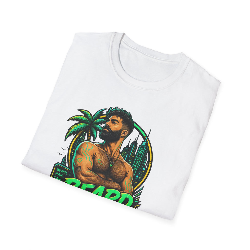 Beard Out Proud T-Shirt — Tropical Bearded Guy Graphic Tee