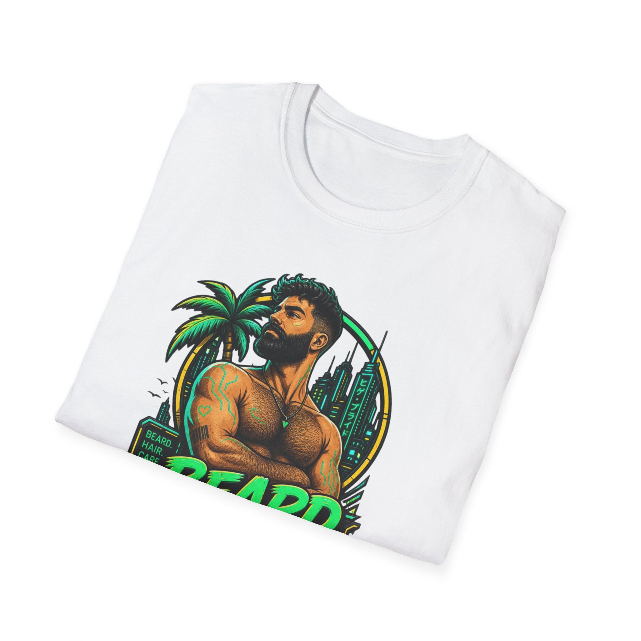 Beard Out Proud T-Shirt — Tropical Bearded Guy Graphic Tee