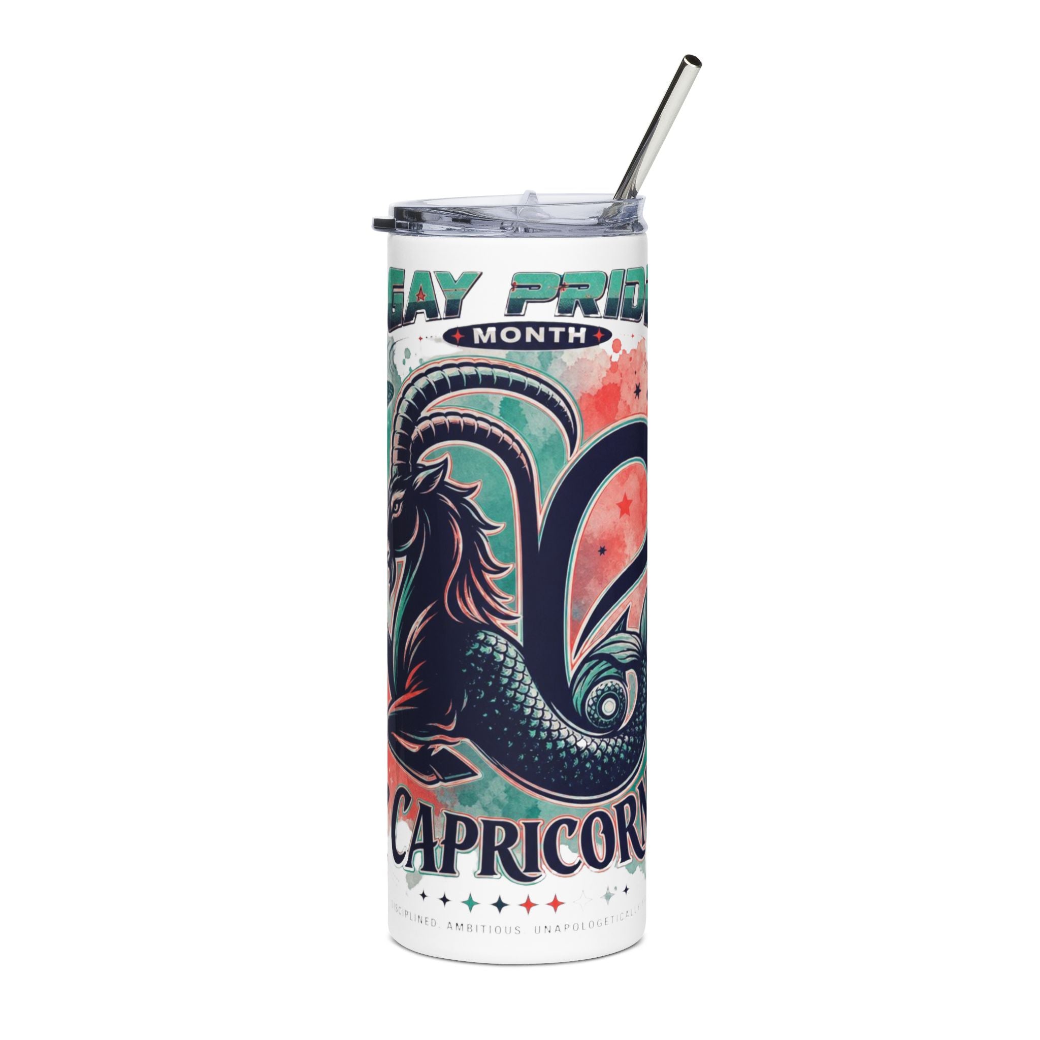Capricorn Pride 20oz Stainless Steel Tumbler – Zodiac Goat Design