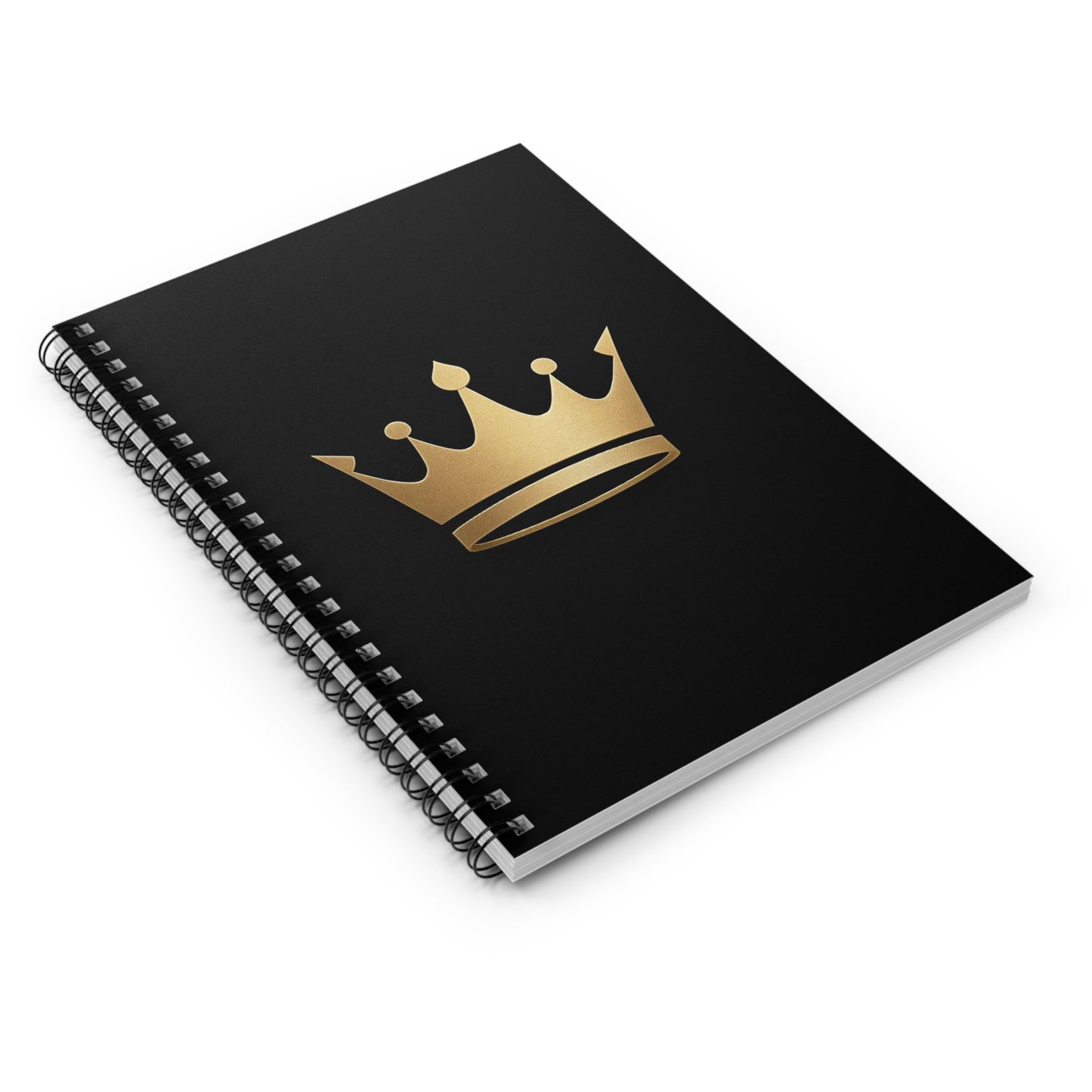Gold Crown Spiral Notebook – Elegant Journal for Leaders, Dreamers & Go-Getters