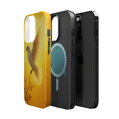Golden Dove Magnetic Impact-Resistant Phone Case