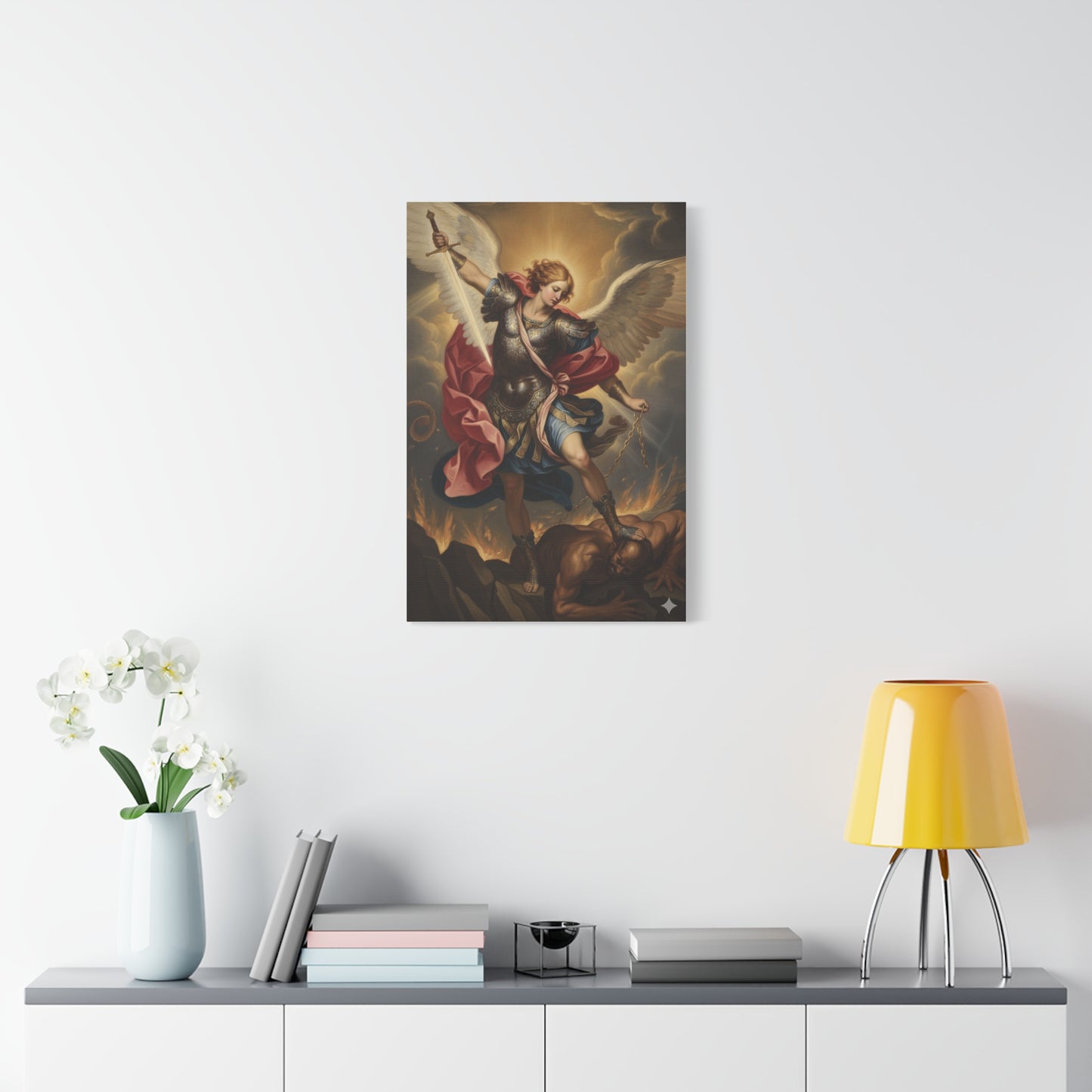 St. Michael Archangel Canvas Art Wrap – Classic Religious Wall Art