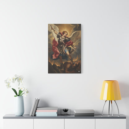 St. Michael Archangel Canvas Art Wrap – Classic Religious Wall Art