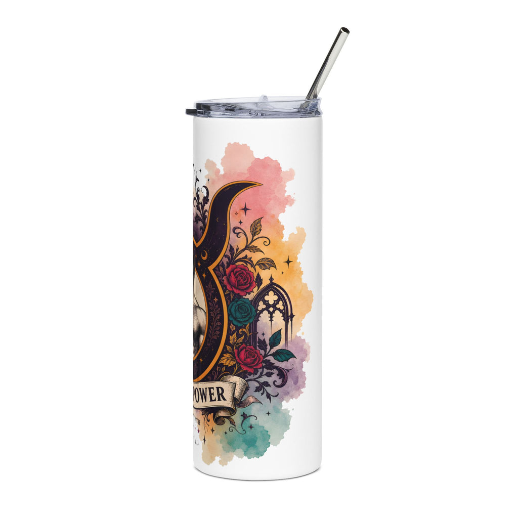 Pride & Power 20oz Stainless Steel Tumbler — Muscle Emblem Travel Cup