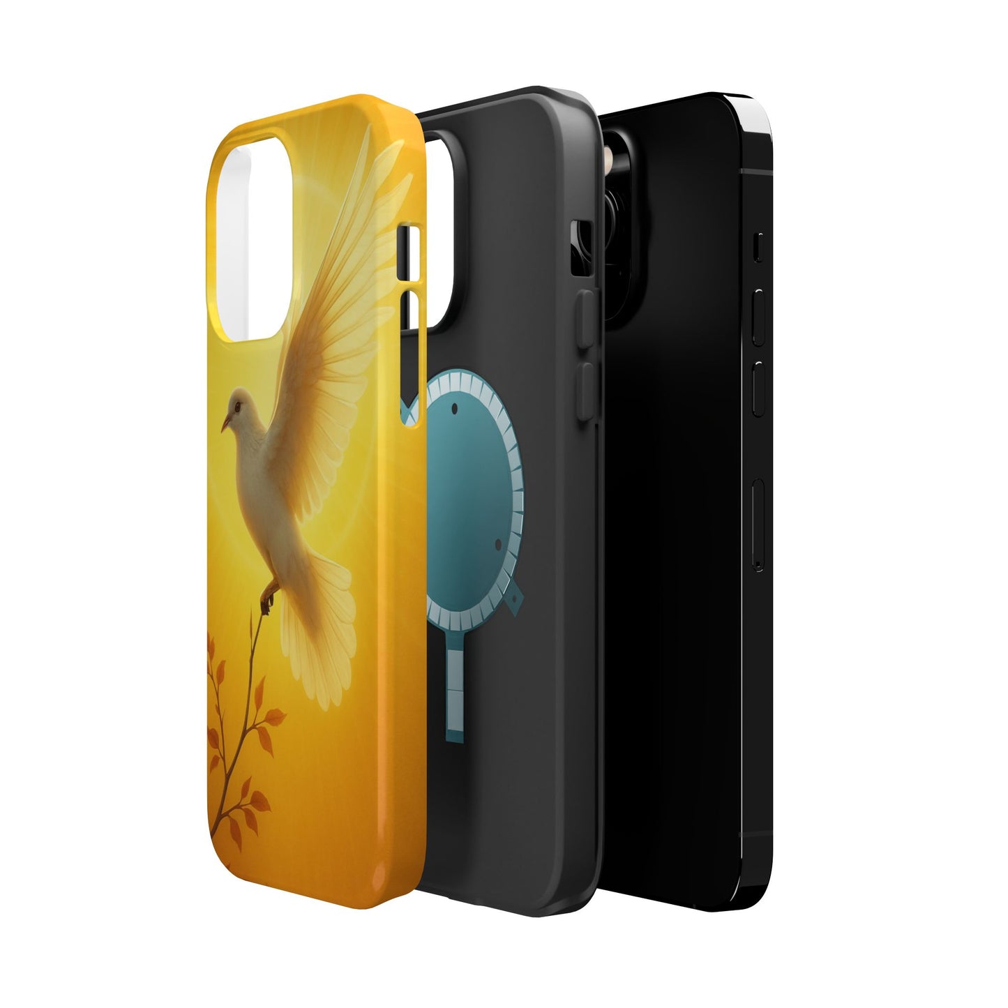 Golden Dove Magnetic Impact-Resistant Phone Case