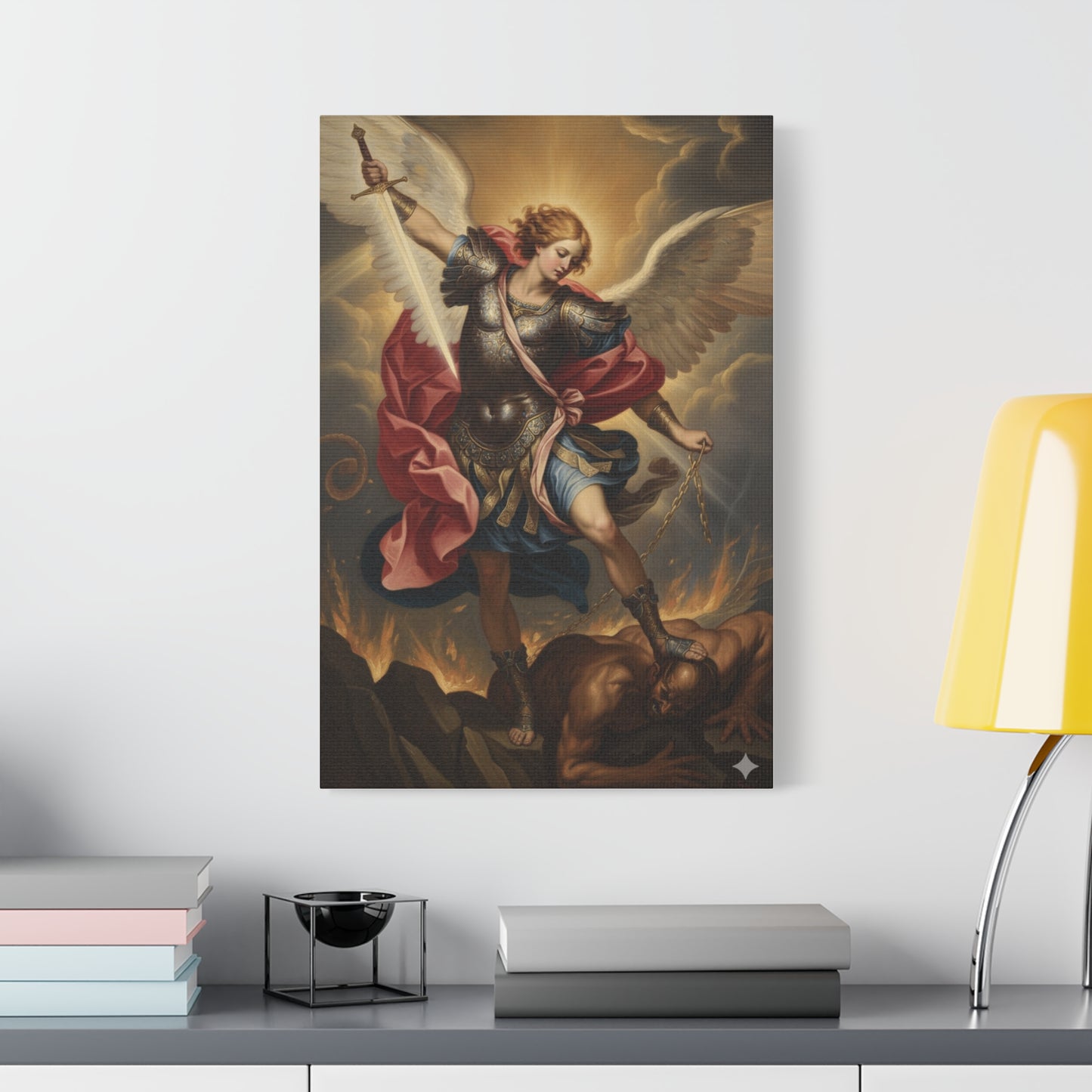 St. Michael Archangel Canvas Art Wrap – Classic Religious Wall Art