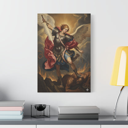 St. Michael Archangel Canvas Art Wrap – Classic Religious Wall Art