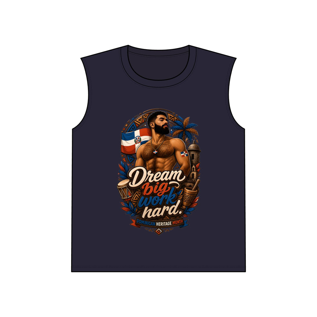 Sleeveless Tee — "Make It Happen" Patriotic Muscle Tank