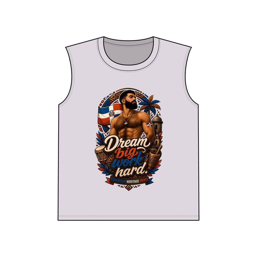 Sleeveless Tee — "Make It Happen" Patriotic Muscle Tank