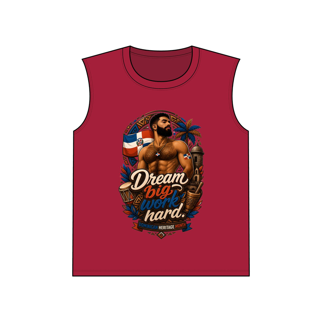 Sleeveless Tee — "Make It Happen" Patriotic Muscle Tank