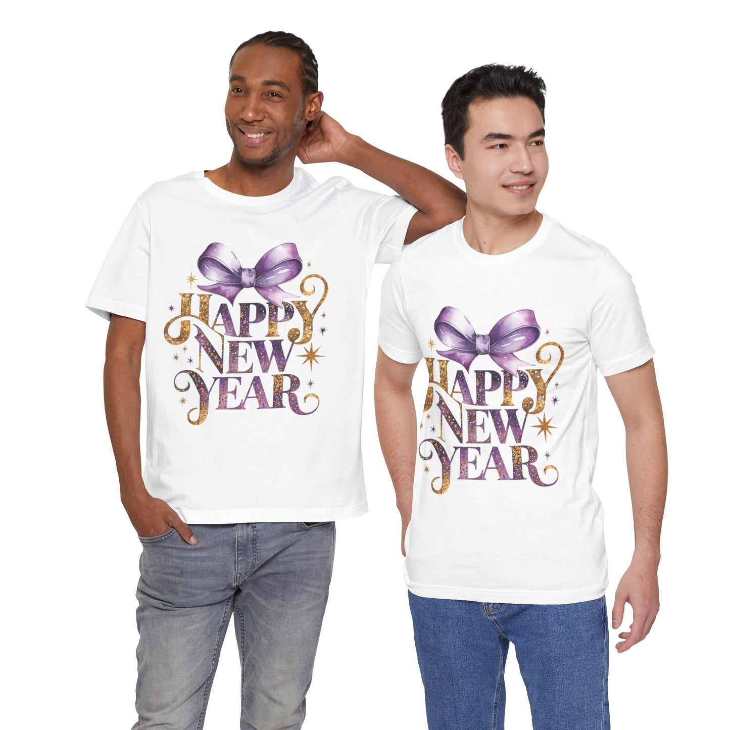 Happy New Year Unisex Jersey Tee - Festive Celebratory Shirt