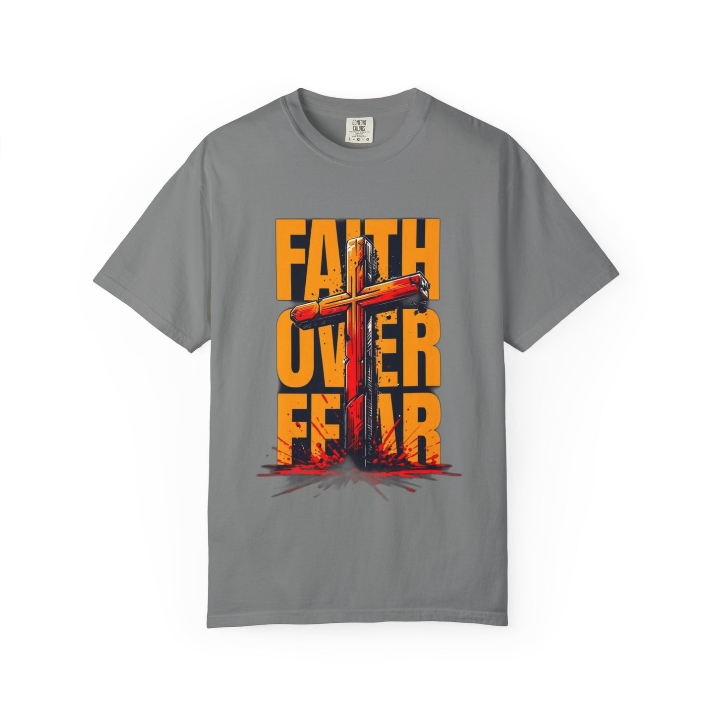 Inspirational T-Shirt – “Faith Over Fear” | Faith-Based Comfort Tee for Everyday Strength