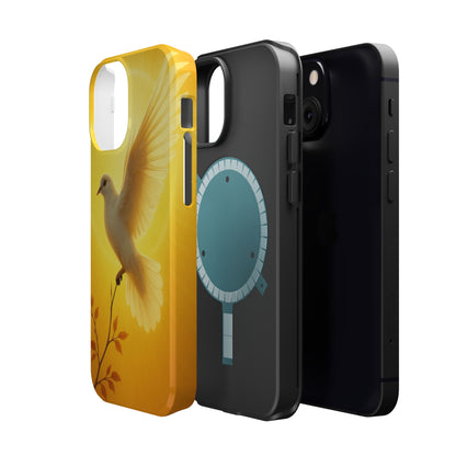 Golden Dove Magnetic Impact-Resistant Phone Case