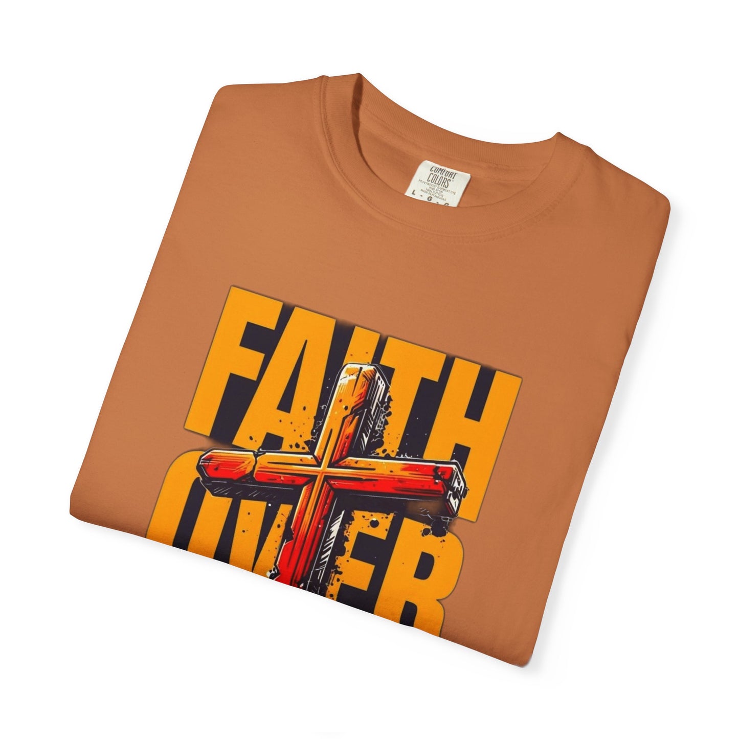 Inspirational T-Shirt – “Faith Over Fear” | Faith-Based Comfort Tee for Everyday Strength
