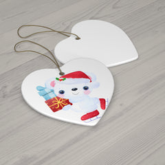 Festive Ice Skating Polar Bear Ornament - Cute Christmas Decoration for Holiday Cheer