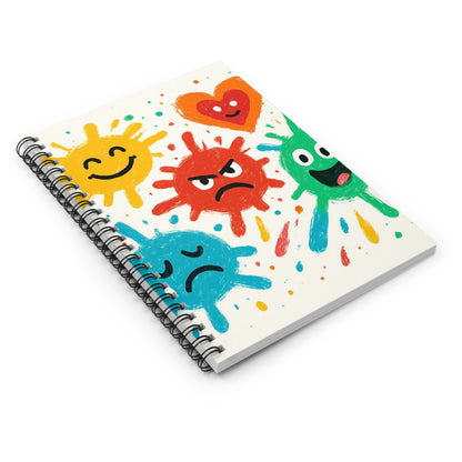 Emotions Spiral Notebook – Colorful Feelings Journal for Kids & Emotional Learning