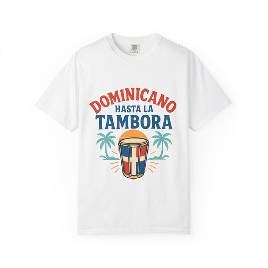 Dominican Music Graphic Tee | Unisex Garment-Dyed Shirt for Summer & Celebrations