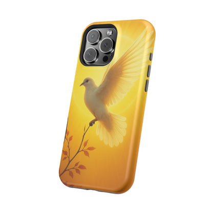 Golden Dove Magnetic Impact-Resistant Phone Case