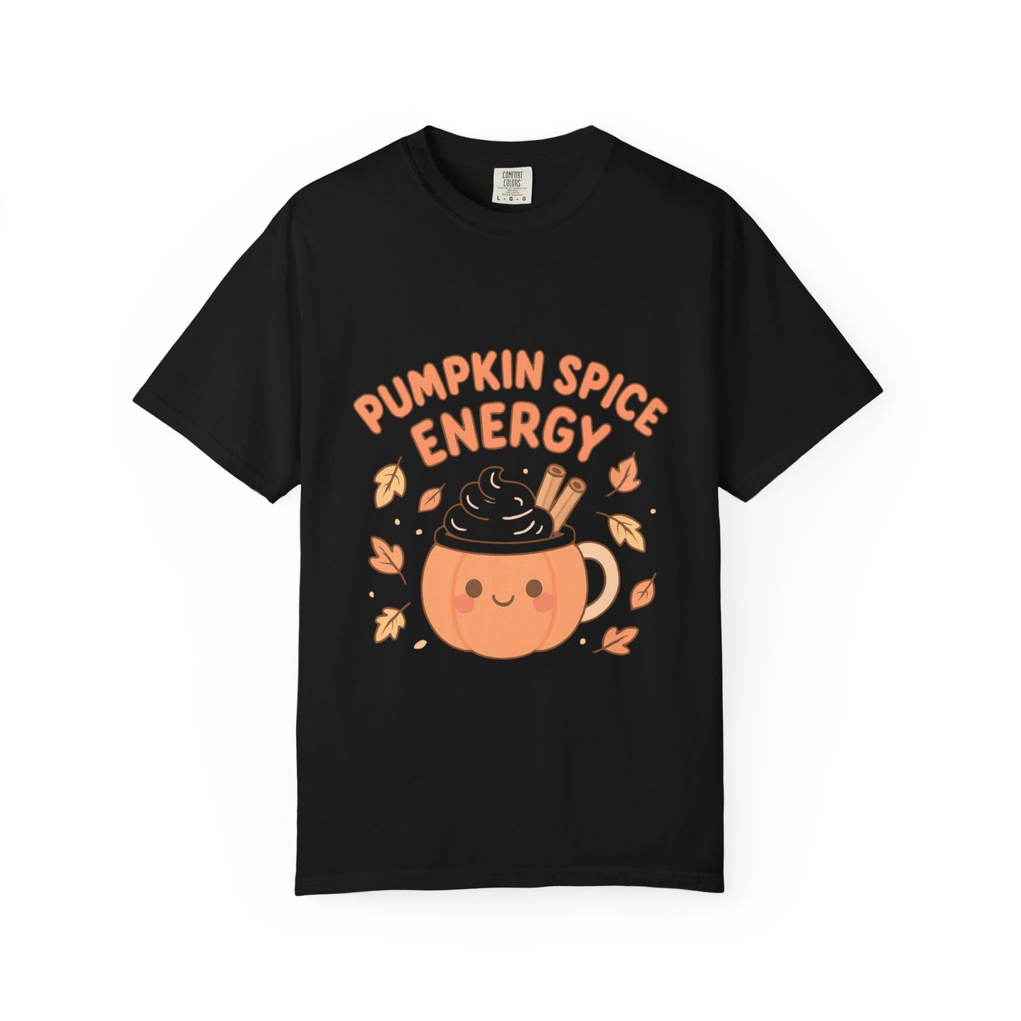 Pumpkin Spice Energy T-Shirt | Fall Fashion | Cute Autumn Tee | Cozy Seasonal Apparel | Perfect Gift for Coffee Lovers