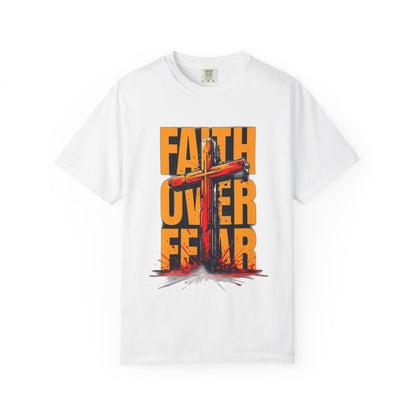 Inspirational T-Shirt – “Faith Over Fear” | Faith-Based Comfort Tee for Everyday Strength