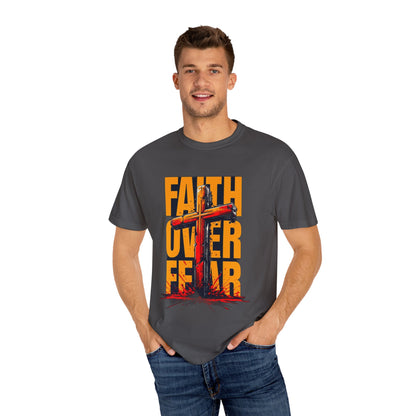 Inspirational T-Shirt – “Faith Over Fear” | Faith-Based Comfort Tee for Everyday Strength