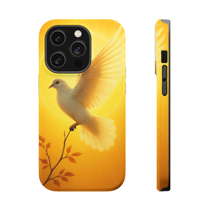 Golden Dove Magnetic Impact-Resistant Phone Case