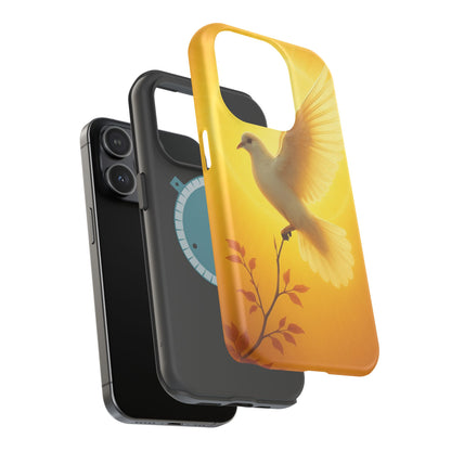 Golden Dove Magnetic Impact-Resistant Phone Case