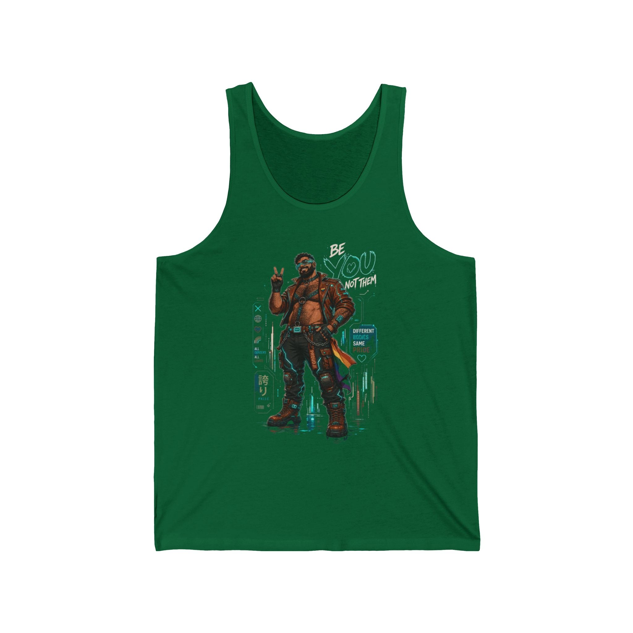 Streetwear Tank Top — Vintage-Inspired Peace Sign Soldier Graphic