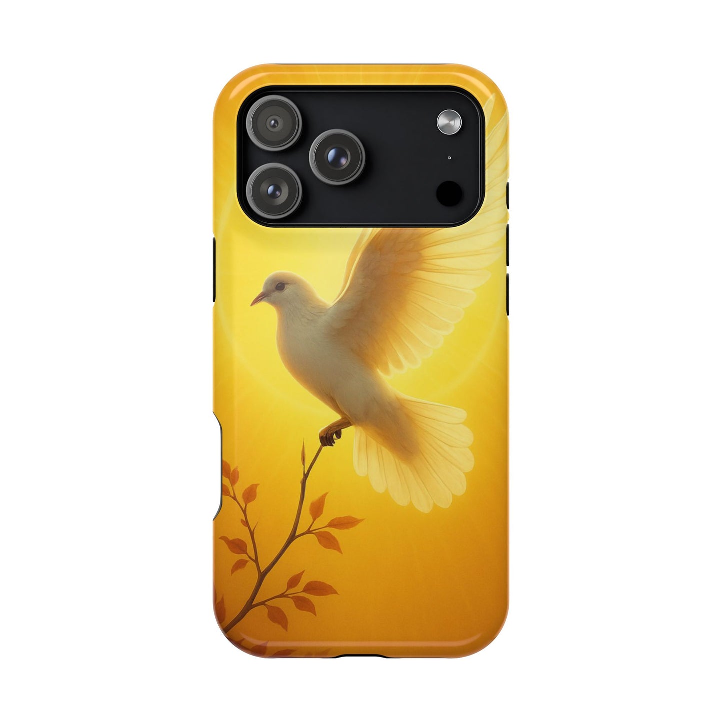Golden Dove Magnetic Impact-Resistant Phone Case