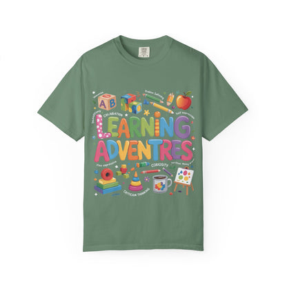 Colorful Learning Adventures T-Shirt – Fun Educational Tee for Kids & Teachers