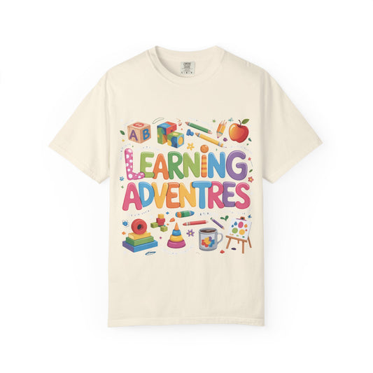 Colorful Learning Adventures T-Shirt – Fun Educational Tee for Kids & Teachers